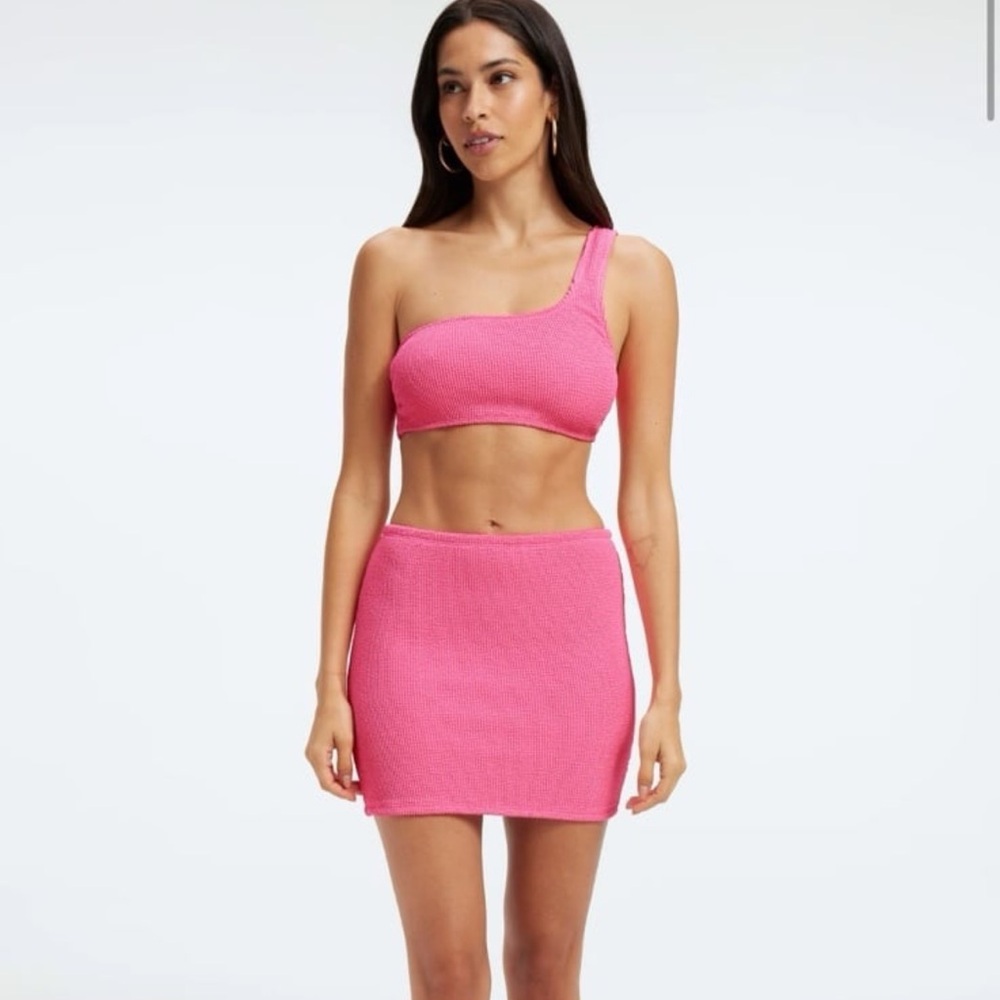 Good American Pink Mini Skirt small/medium